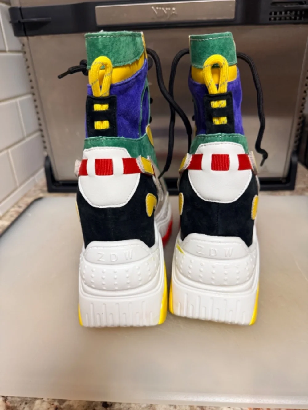 Platform rave sneaker boots